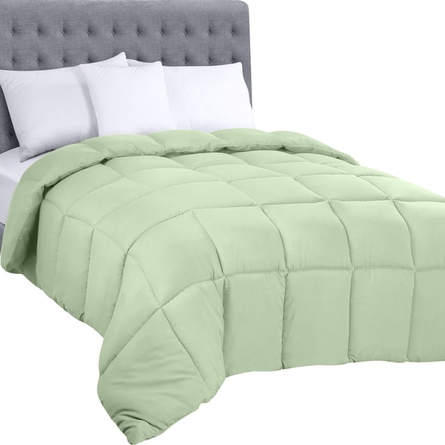 Ropa de cama Edreforter Utopia, tamaño doble, para todas las estaciones, color verde salvia