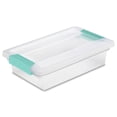 thumbnail image 1 of Caja de Almacenamiento Sterilite Pequeña Transparente de Plástico con Cierre de Clip 28x17x7 cm, 1 of 9