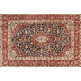 thumbnail image 1 of Ahgly Company Machine Washable Indoor Rectangle Traditional Brown Red Area Rugs, 9' x 12', 1 of 7