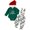 Green Xmas Tree, variant on ATAIKU Newborn Baby Boy My First Christmas Outfits Infant Romper Cute Suspender Pants Overalls Outfits 3Pcs Clothes 0-3M