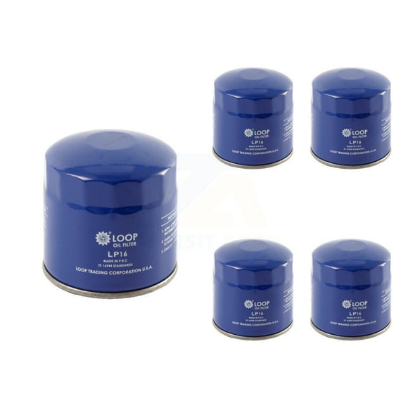 LOOP Engine Oil Filter (5 Pack) for Car Dodge Ram 1500 Jeep 2500 Chrysler Dakota Grand Caravan 3500 Cherokee Wrangler Sebring 300 Ford Mustang Durango Charger Nitro Town & Country Intrepid KLO-100085