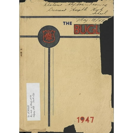 (Custom Reprint) Yearbook: 1947 Crescent Heights High School - Bugle Yearbook (Calgary Alberta Canada)