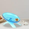 thumbnail image 6 of 18cm Round Quiet Roller Hamster Running Exercise Sports Wheel Platform Mouse Rat Gerbil Small Pet Toy Pets Supplies Training , Blue, 6 of 8