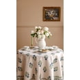 thumbnail image 3 of Mantel ISAENNE Designer de lino blanco, 140 cm de diámetro, 3 of 8