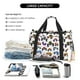 thumbnail image 5 of Fotbe Cartoon Monster Trucks1 Bolsa de Viaje con Estampado, Bolsa de Fin de Semana para Mujer con Compartimento para Zapatos, Bolsa de Gimnasio con Bolsillo Húmedo, 5 of 7