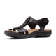 thumbnail image 5 of Sandalia Plana Laurieann Kay para Mujer Clarks en Cuero Negro Talla 6 Ancha, 5 of 7