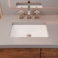 thumbnail image 5 of Novatto NP-U193906BN Rectangular Undermount White Porcleain Sink with Overflow Drain Brushed Nickel, 20.25 x 15-inches, 5 of 9