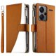 thumbnail image 2 of Funda cartera GANGXUN para Xiaomi Redmi Note 13 Pro Plus 5G , cuero PU con tarjetero, cremallera, correa de mano, soporte y protección 1256°, 2 of 6