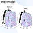 thumbnail image 3 of Lsque Rainbow Scales Pattern Canvas Daypack, Durable Backpack, High-quality Versatile Backpack,Vintage Compact Backpack-Medium, 3 of 6