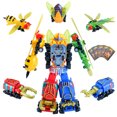 thumbnail image 1 of Robot Action Figure Set Plastic Insect Design Pull Back Car Card Toy for Kids, 1 of 10