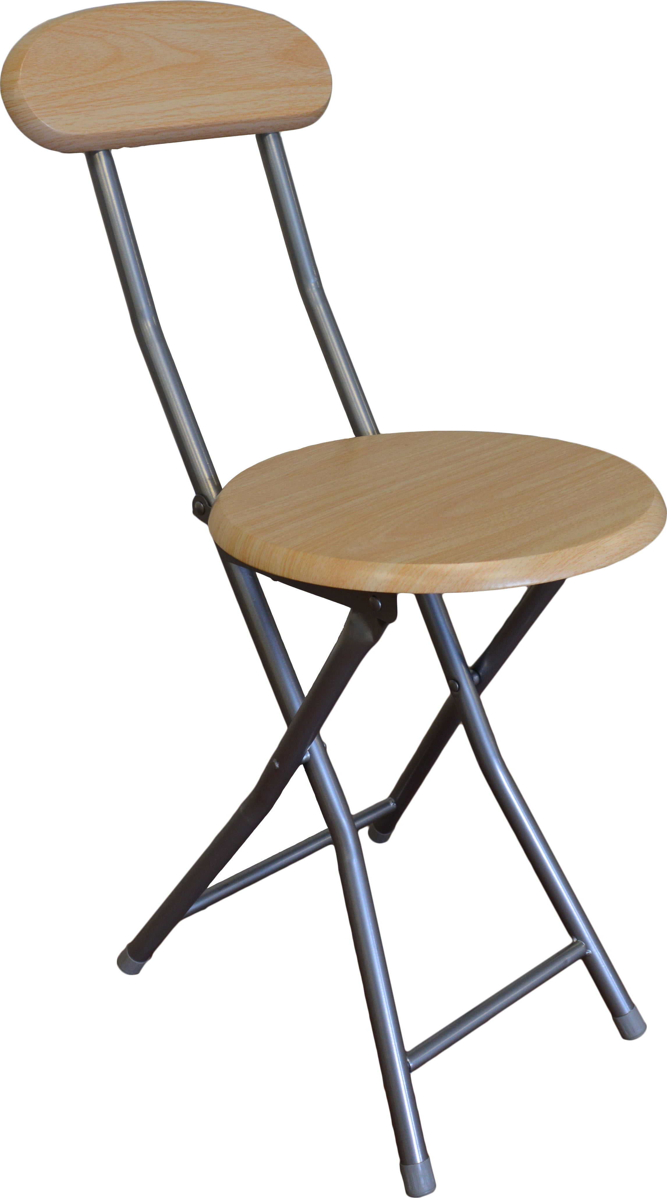 Storage Solutions Cushioned Vinyl Black Folding Stool with Back Rest - Walmart.com - Walmart.com