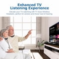 thumbnail image 5 of TV · EARS Auriculares inalámbricos adicionales compatibles con todos los sistemas de auriculares Ears de TV analógica y digital 5.0, ideales para personas mayores y con dificultades auditivas, 5 of 5