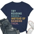 thumbnail image 5 of SHITINN Women's Reading Shirt Book Lover T Shirt Women's Reading Teacher Short Sleeved T Shirt Shirts for Women Short Sleeve Shirts for Women Summer Fashion Women, 5 of 6
