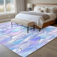 thumbnail image 4 of Rectangle Rug 8x10Ft Modern Watercolor Geometric Soft Indoor Throw Rugs Carpets for Living Dining Bedroom Kids Room Non-Slip Playroom Crawl Rug Floor Mats Abstract Pattern Art, 4 of 9