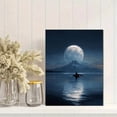 thumbnail image 2 of UXIEQU Orca Whale Ocean Moon Mountains Canvas Wall Art 15.75x11.81 INCHES, 2 of 8