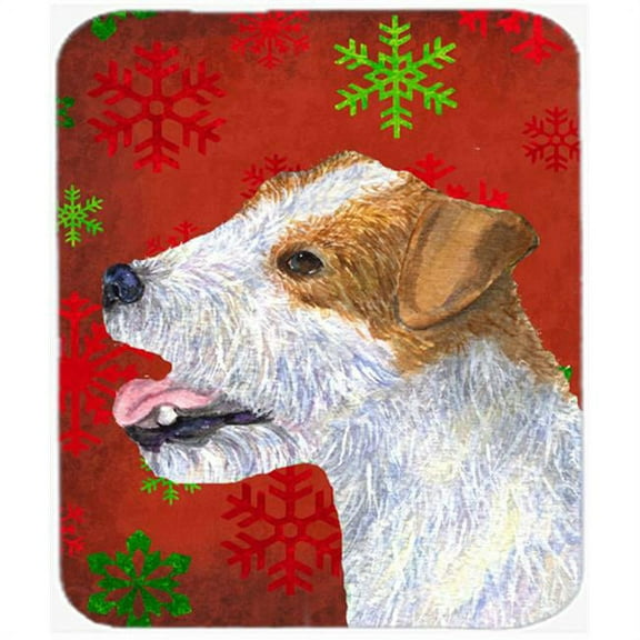 Carolines Treasures  Jack Russell Terrier Snowflakes Holiday Christmas Mouse Pad
