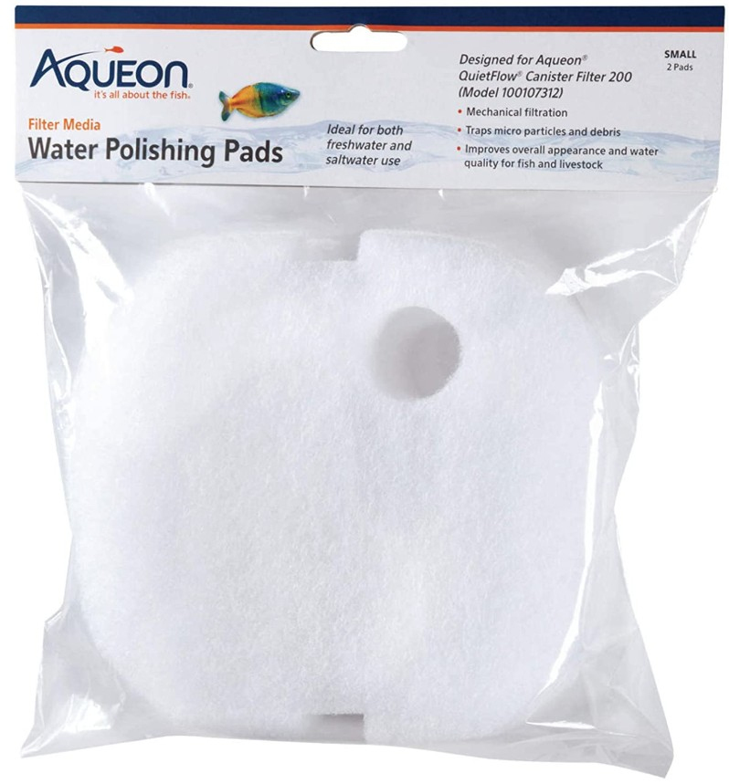 Small 12 count (6 x 2 ct) Aqueon Water Polishing Pads for Aquariums