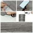 thumbnail image 6 of (2 pack) Abyssaly Peel and Stick Vinyl Flooring Roll 15.7" x 118"/12.8 Sq.ft. Thicken Self-Adhesive Natural Grey Wood Floor Tile Easy DIY Install Home Decor, 6 of 10