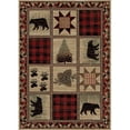 thumbnail image 1 of Mayberry Rug HS9640 5X8 Tapis de Zone à Pois Creux 5 Pi. 3 Po. x 7 Pi. 3 Po. Rouge, 1 of 1