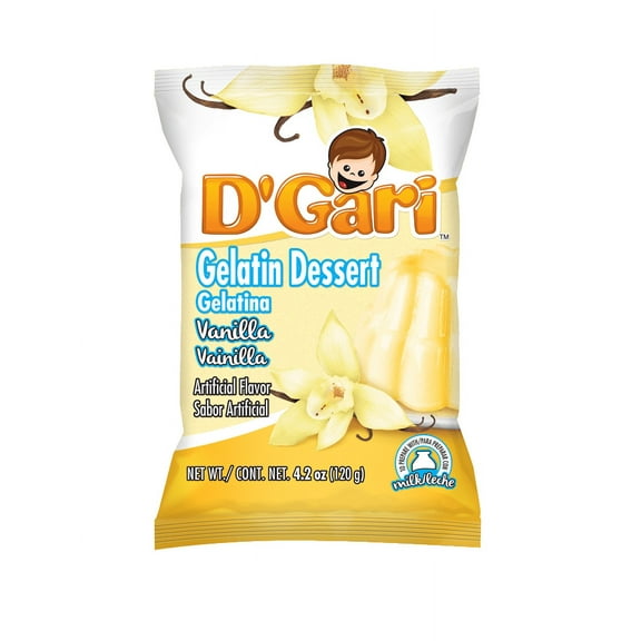 D'Gari Vanilla Gelatin Dessert, 4.2 oz