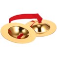 thumbnail image 3 of Metal Hand Cymbal for Kids with Assorted Colors Simple Design Stages Hand Percussion Instrument 4.5 Inches, 3 of 8