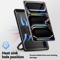 thumbnail image 3 of Shockproof Case for Apple iPad Pro 11 Inch 2024, Rugged Hybrid Protective Cover with Pencil Holder & Shoulder Strap Kids Friendly Rotating Kickstand Case for iPad Pro 11" 2024 M4,Black, 3 of 9