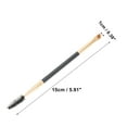 thumbnail image 5 of Unique Bargains 1 Pc Durable Double Head Eyebrow Brush for Bathroom Travel Hotel Toilet Gold Tone Black, 5 of 7