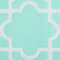 thumbnail image 3 of DII Design Imports Indoor Outdoor 3x6 Ft Reversible Lattice Woven Rug, Aqua, 3 of 7