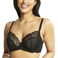 thumbnail image 3 of Panache Ana Lace Plunge Underwire Bra (9396),34H,Black, 3 of 8