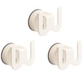 thumbnail image 1 of tamizeot Metal Efficiently Store Bathroom Slippers With Wall-mounted Rack Featuring Drying Hook Toilet Shoe white sucker 3pcs, 1 of 6
