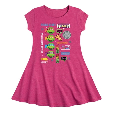 

Teenage Muntant Ninja Turtle - Icon Cluster - Toddler And Youth Girls Fit And Flare Dress