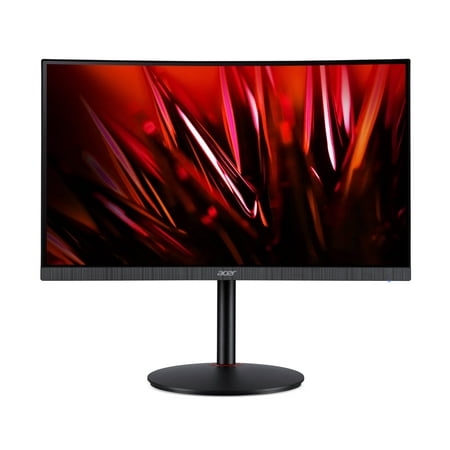 Acer Nitro XZ240Q Pbmiiphzx 23.6-inch 1500R Curved Zero-Frame Full HD (1920 x 1080) Monitor with AMD Radeon FreeSync Premium Technology, 165Hz Refresh Rate, HDR10