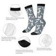 thumbnail image 4 of Bingfone Poodle Dog Print Compression Socks for Women and Men Long Socks for Running Athletic Cycling Nurse, 4 of 6