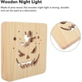 thumbnail image 4 of Descuento Luz de noche Led Lámpara 3d Luz de noche de madera Lámpara de noche de madera Lámpara de noche Lámpara de noche Luz cálida (1pcs) JAMW Sencillez, 4 of 5