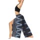 thumbnail image 5 of VISgogo Pantalones de pierna ancha de verano para mujer, pantalones sueltos sueltos de tiro medio con estampado bohemio con divisiones para yoga, playa, vacaciones VISgogo  moda, 5 of 7