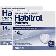 Habitrol 14mg Step 2 Nicotine Transdermal Patches. 2 Bulk Boxes of 28. Total 56