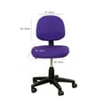 thumbnail image 1 of 2 Pcs Ordinateur Universel Chaise de Bureau Housse de Dossier Protection Extensible Rotation Chaise de Dessin Housse, 1 of 5