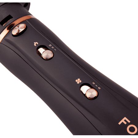 FoxyBae 3-in-1 Ceramic Interchangeable Hair Tools - Blowout Dryer Set [Black Rose-Gold]
