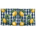 thumbnail image 7 of Yayeee Kitchen Curtains Tier Set of 2 Light Filtering 57"x24" Over Sink Window Panels, Cartoon Beige Lemon, 7 of 7