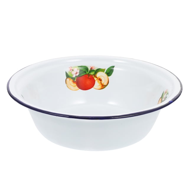 MasteelfCA 1pc Vintage Enamel Rice Bowls Practical Ramen Storage Bowls Enamel Tableware