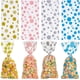 thumbnail image 1 of Bolsas de celofán con lunares, 4 estilos, 100 unidades, arcoíris, para regalos, lazos giratorios, plástico transparente, para guardar celofán, 1 of 9