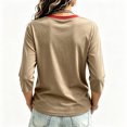thumbnail image 7 of Womens 9/11 25th Anniversary Shirt 3/4 Sleeve Patriotic T Shirts | Never Forget 911 Memorial Shirt,Loose V-Neck Graphic T-Shirt,Printed American Flag T-shirt,Casual Tee Tops, L, 7 of 7