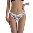 thumbnail image 2 of Women'S Leopard Print Seamless Mid Rise Briefs No Show Underwear Puppy Pattern S, 2 of 7