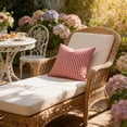 thumbnail image 4 of Fundas de almohada impermeables para exteriores con estampado clásico de cuadros para patio, piscina, jardín y sofá: fundas decorativas para cojines con textura tejida, fáciles de limpiar., 4 of 6