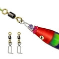 thumbnail image 3 of Fishing Swivels Clip Fishing Tool Accessory Stainless Steel Fast Lock Clip Swivels Fast Change Lure Clip for Squid Jig, 3 of 11