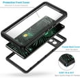 thumbnail image 3 of REQO Pixel 6 Pro Case, IP68 Waterproof Dustproof Case with Built-in Screen Protector, Rugged Full Body Shockproof Protective Case for Google Pixel 6 Pro, Black/Clear, 3 of 9