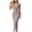 *Brown, variant on Women's Short Sleeve Crew Neck Ruched Bodycon Midi Dress,Ladies Slim Fit T-Shirt Maxi Dress,Stretchy Summer Form-Fitting Long Dress For Women,Light Blue,S-XL