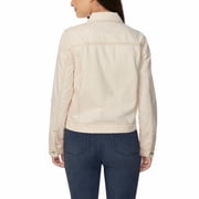 Buffalo David Bitton Womens Classic Denim Jacket (Light Cream, Small)