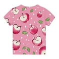 thumbnail image 6 of FamilyThread Toddler Girls Boys Fashionable Short Sleeve T-Shirt Fruit Graphic Print Tunic Tops Crewneck Casual Summer Shirt For 3-13Y, 6 of 7