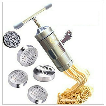 

5 Moulds manual noodle press spaghetti machine spaghetti making machine stainless steel fruit knife juicer kitchen tools